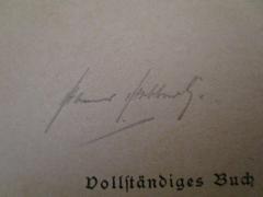 - (Hebberling, Hanno), Von Hand: Autogramm, Name; 'Hanno Hebberling'. 