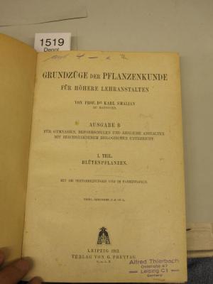  Blütenpflanzen. Ausgabe B (1913)