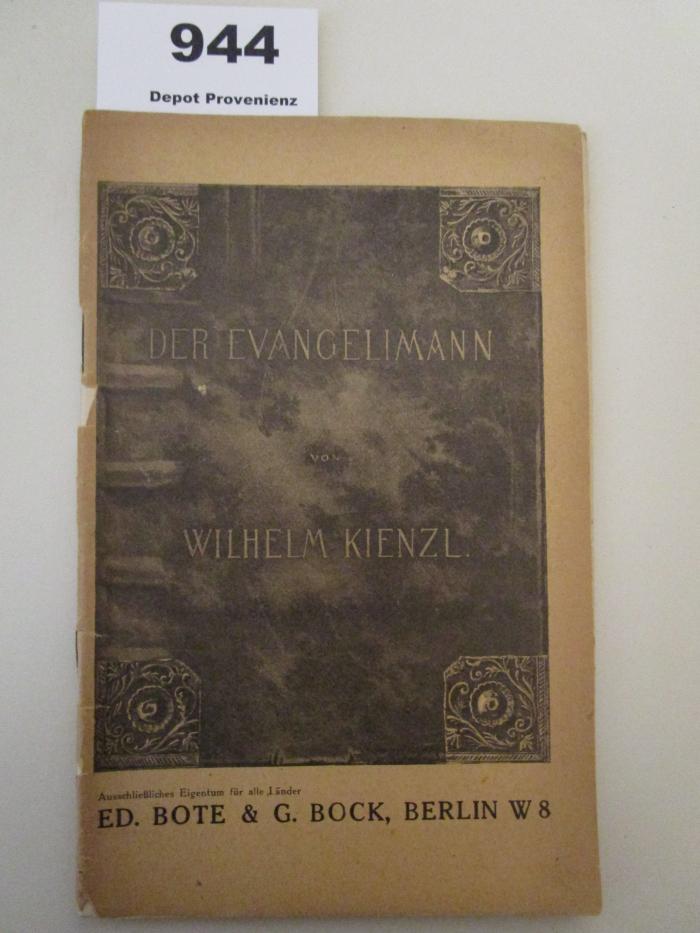  Der Evangelimann : Musikalisches Schauspiel in zwei Aufzügen (o.J.)