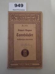  Tannhäuser und der Sängerkrieg auf Wartburg : Romantische Oper in drei Aufzügen (o.J.)