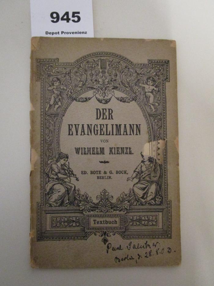  Der Evangelimann : Musikalisches Schauspiel in zwei Aufzügen (o.J.)