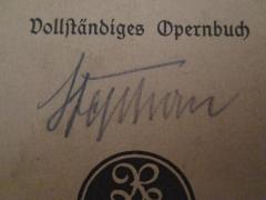 - (Stephan, August), Von Hand: Autogramm, Name; 'Stephan'. 