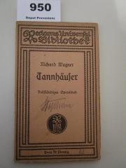  Tannhäuser und der Sängerkrieg auf Wartburg : romantische Oper in drei Aufzügen (o.J.)