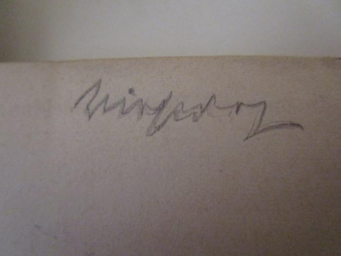  Die Meistersinger von Nürnberg (o.J.);- ([.]irfer[..], [?]), Von Hand: Autogramm, Name; '[.]irfer[..]'. 