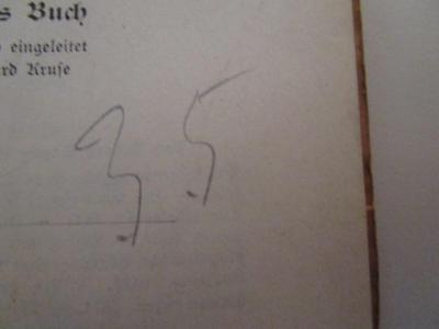 - (Bergungsstelle 035, Bibliothek August Stephan), Von Hand: Nummer; '35'.  (Prototyp); Tannhäuser und der Sängerkrieg auf Wartburg : romantische Oper in drei Aufzügen (o.J.)