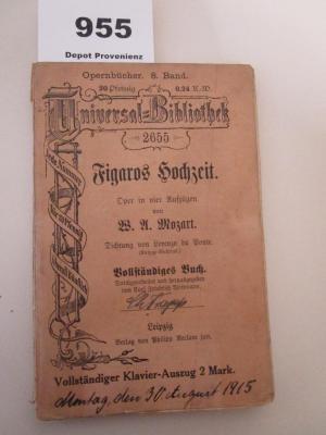  Figaros Hochzeit : Oper in vier Aufzügen (o.J.)