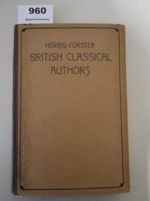  British Clasical Authors with biographical notices (1925)