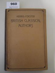 British Clasical Authors with biographical notices (1925)