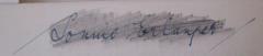 - (Erlanger, Lonnie[?]), Von Hand: Autogramm, Name; 'Lonnie Erlanger'. 