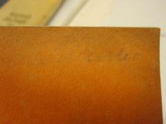 - (Schuster, Wilhelm), Von Hand: Autogramm, Name; 'Schuster'. 