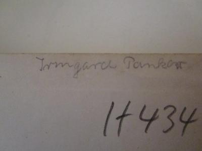  British Clasical Authors with biographical notices (1925);- (Pankow, Irmgard), Von Hand: Autogramm, Name; 'Irmgard Pankow'. 