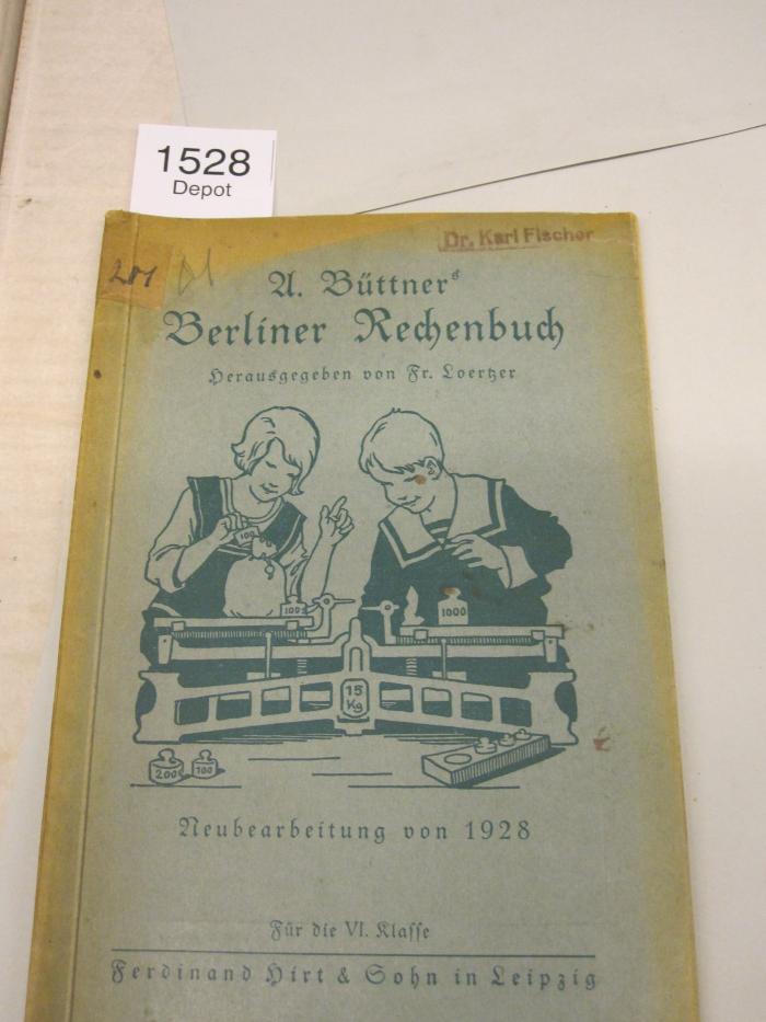  Berliner Rechenbuch. Neubearb. für die VI. Klasse (1928)