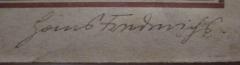 - (Frederichs, Hans), Von Hand: Autogramm, Name; 'Hans Frederichs.'. 