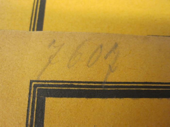 Aa 620: Blätter des Bayrischen Landesvereins für Familienkunde (1928);G47 / 2879 (unbekannt), Von Hand: Nummer; '7607'. 