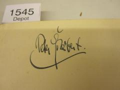 - (Scheibert, Peter), Von Hand: Autogramm, Name; 'Peter Scheibert'. 