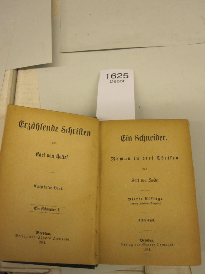  Ein Schneider : Roman in drei Theilen (1874)