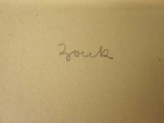 - (Zonk[?], Günter), Von Hand: Autogramm; 'Zonk'. 