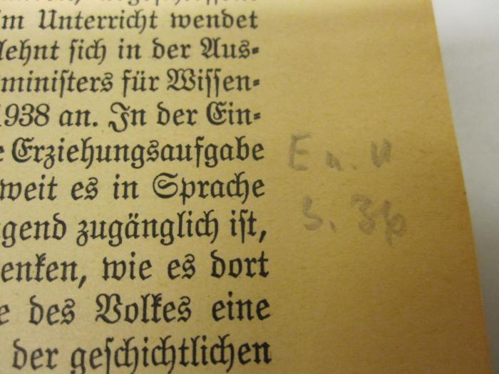  Die lyrische Dichtung. (1942);-, Von Hand: Annotation; 'En.u (?)
S. 36'