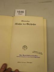  Mächte der Geschichte (1921)