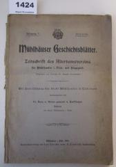  Mühlhäuser Geschichtsblätter : Zeitschrift des Altertumsvereins für Mühlhausen i. thür. und Umgegend (1905)