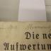  Die neuen Aufwertungsgesetze : Gesetz über die Bereinigung der Grundbücher : Gesetz über die Fälligkeit und Verzinsung der Aufwertungshypotheken ; /inkl. Ergänzungsband (1930)