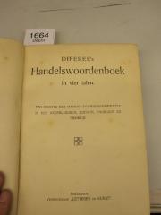  Diferee's Handeslwoordenboek in vier talen. [...] (o.J.)