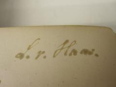 - (Haas, L. von), Von Hand: Autogramm; 'L. v. Haas.'. 