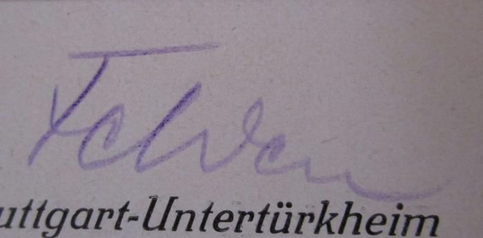  Einbau der Mercedes-Daimler-Kühler in Flugzeuge (1929);- (Felden[?], [?]), Von Hand: Autogramm, Name; 'Felden'. 