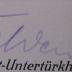 - (Felden[?], [?]), Von Hand: Autogramm, Name; 'Felden'. 