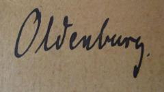 - (Oldenburg, [?]), Von Hand: Autogramm, Name; 'Oldenburg.'. 