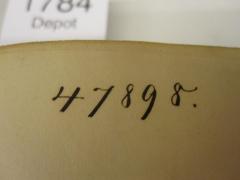 - (G.C.E. Meyer sen. (Buchhandlung)), Von Hand: Nummer; '47898.'. 