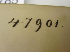 - (G.C.E. Meyer sen. (Buchhandlung)), Von Hand: Nummer; '47901'. 