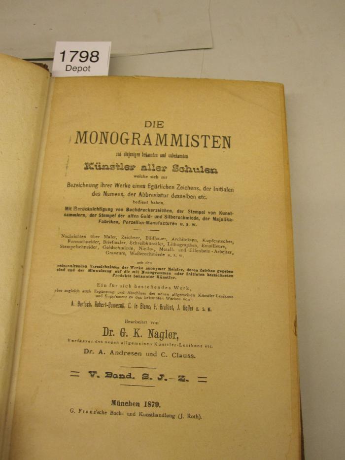  Die Monogrammisten (1879)
