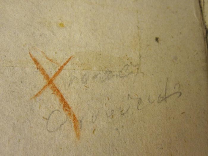  Friedrich von der Trenck : Historischer Roman (1860);-, Von Hand: Notiz; '[...]'