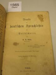  Regeln der deutschen Sprachlehre für Volksschulen (1891)