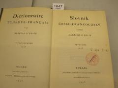 1.1 331 9: Slovník česko-francouzský = Dictionnaire Tchèque-Francais ; A-P (1936)