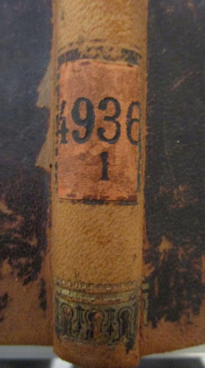  Thesaurus linguae Latinae. Index librorum scriptorum inscriptionum ex quibus exempla adferuntur (1904);- (unbekannt), Etikett: Signatur, Nummer; '4936
1'.  (Prototyp)