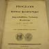  Programm zur dritten Serularfeyer der bürgerschaftlichen Verfassung Hamburgs am 29sten September 1828 (1828)