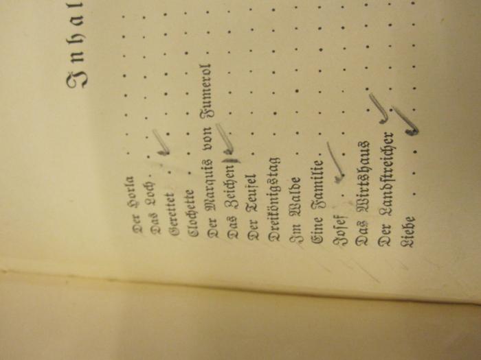 Der Horla. Noellen (1910);-, Von Hand: Annotation