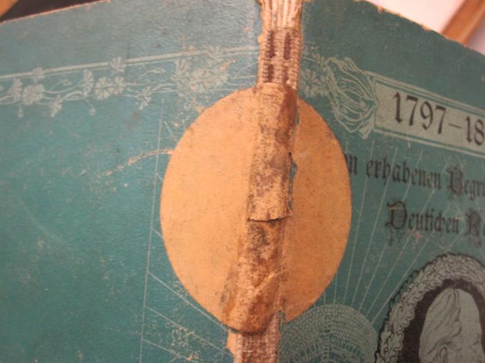  Dem erhabenen Begründer des neuen Deutschen Reiches. Festschrift der Stadt Berlin für ihre Jugend zum 22. März 1897 (1897);-, Etikett: -