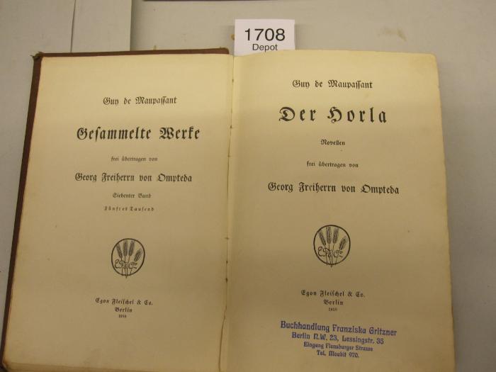  Der Horla. Noellen (1910)