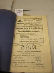  Liebelei. Schauspiel in 3 Akten (1911)