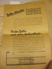 - (Schäffling, Heinrich), Stempel: Buchhändler, Name, Ortsangabe; 'Heinrich Schäfferling Inhaber: Friedr. Speth Sobernheim (Nahe)'. 