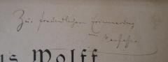 - (Ruhemann, Alfred;Ruhemann, Else;Ruhemann, Martha), Von Hand: Widmung; 'Zur freundlichen Erinnerung vom Verfasser.'. 