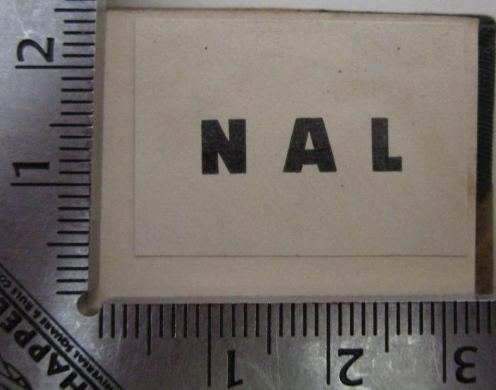 X 738: Fünfzig Jahre Stammesgeschichte : Historisch-kritische Studien über die Resultate der Phylogenie (1916);- (NAL), Etikett: ; 'NAL'.  (Prototyp)