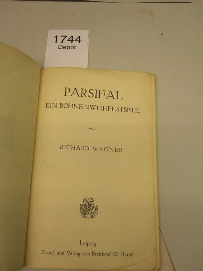  Parsifal : Ein Bühnenweihfestspiel (o.J.)
