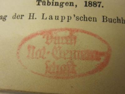  Zeitschrift für die gesamte Staatswissenschaft (1887);- (Notgemeinschaft der Deutschen Wissenschaft), Stempel: Besitzwechsel; 'Durch Not-Gemeinschaft'. 