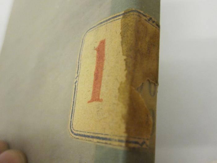  Strindberg (o.J.);- (unbekannt), Etikett: Signatur; '1'. 