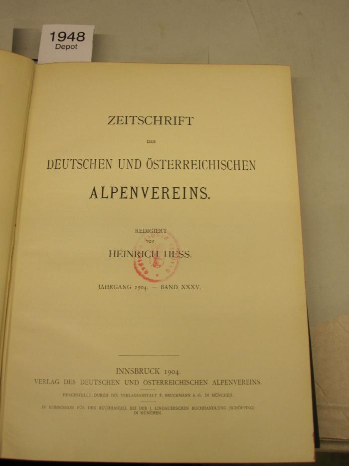  Zeitschrift des Deutschen und Österreichischen Alpenvereins (1904)