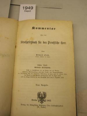  Militair-Strafgesetze (1862)